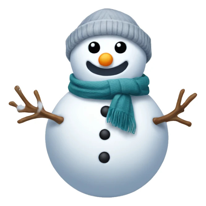Snowman with scarf sticker