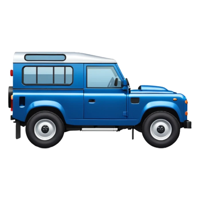 blue land rover side view sticker