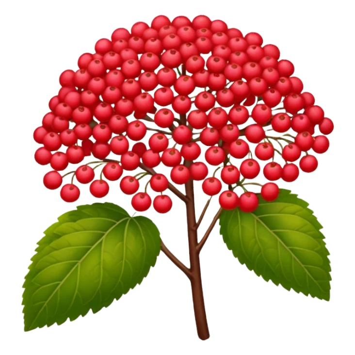Red viburnum sticker