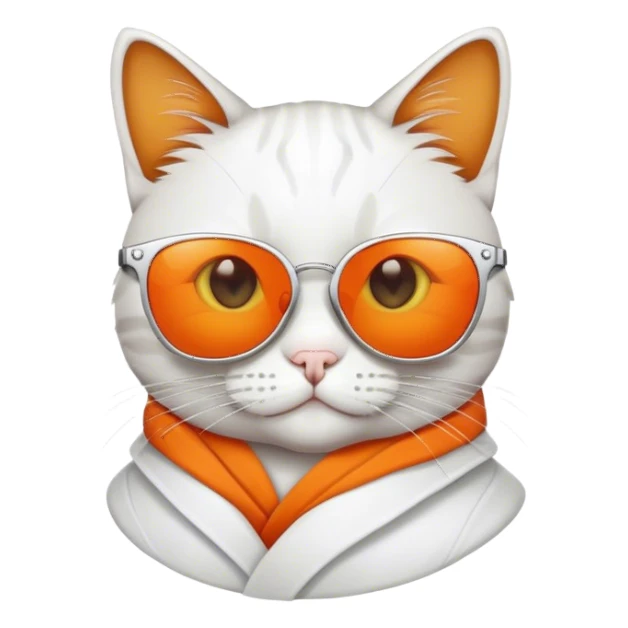 Cat with sunglasses sticker