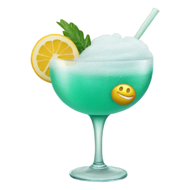 cocktail with sea foam sticker