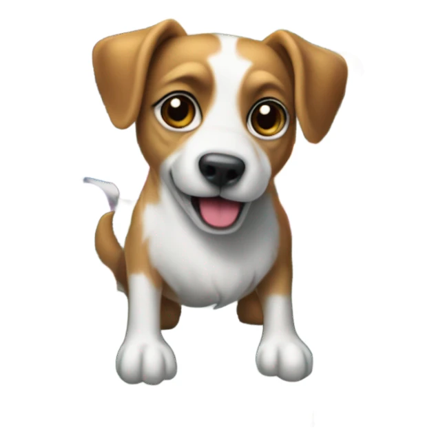 Dog playing pool sticker