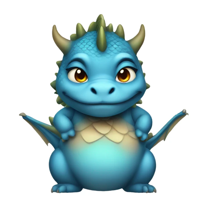 dragon female chubby sticker