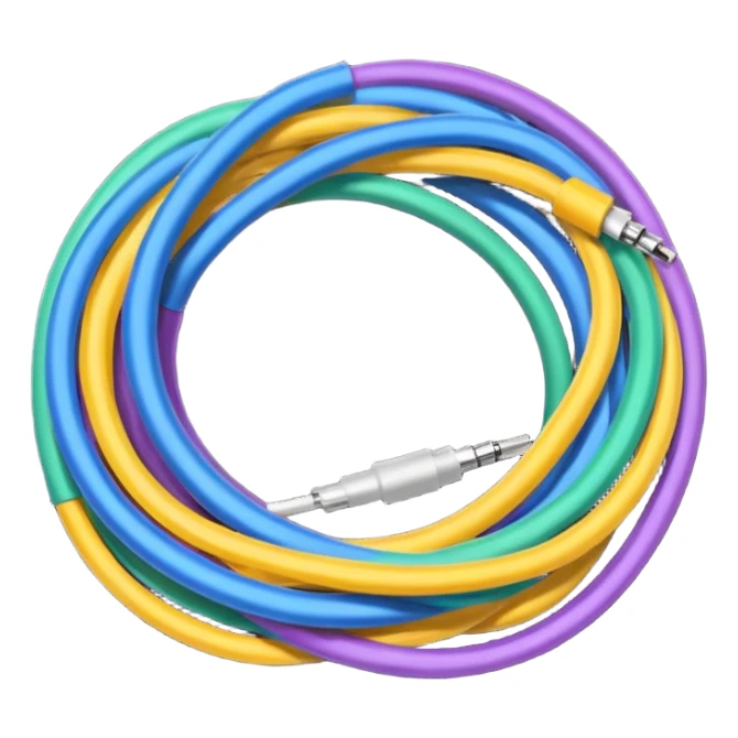 Tangled Cables sticker