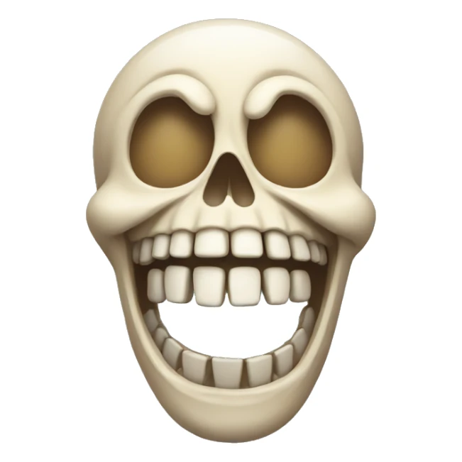  Laughing skeleton sticker