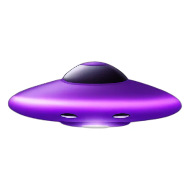 purple ufo sticker