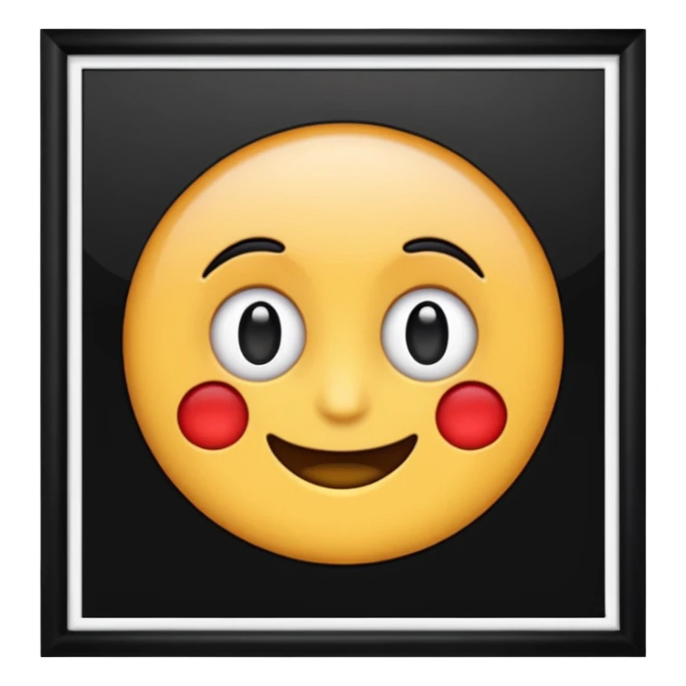 Black photo frame sticker