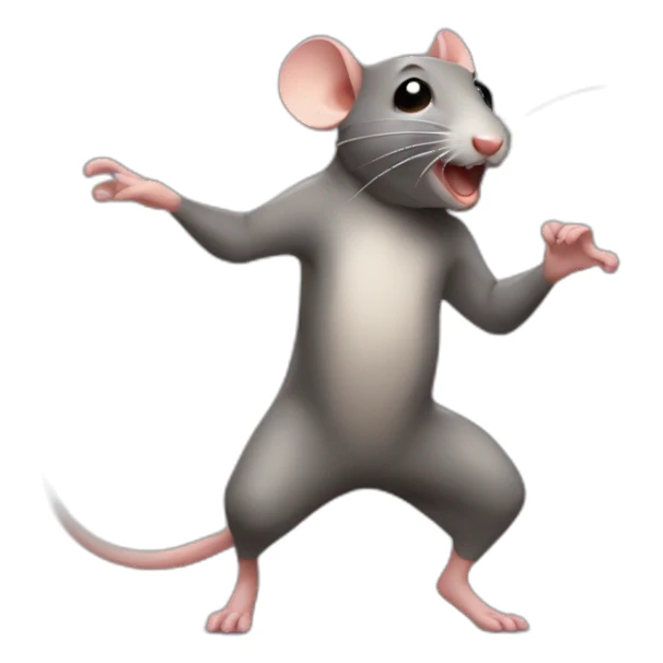 rat qui danse  sticker