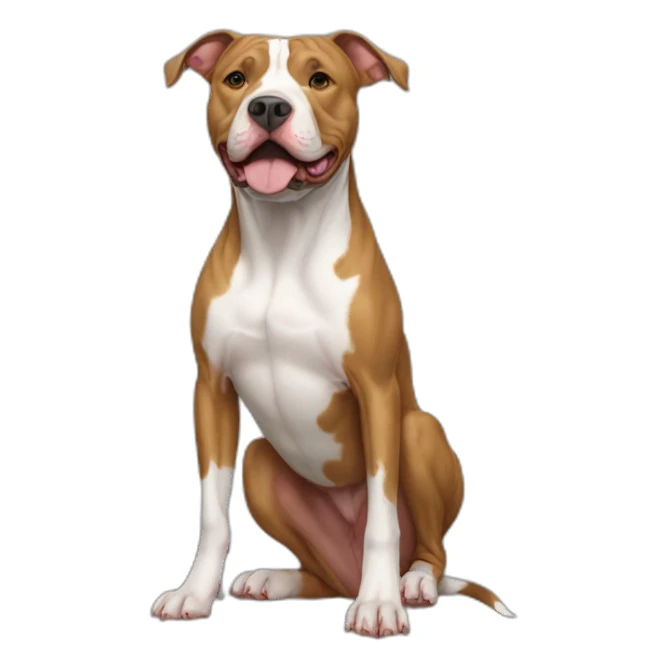 Dog-american-pit-bull-terrier-full-height sticker