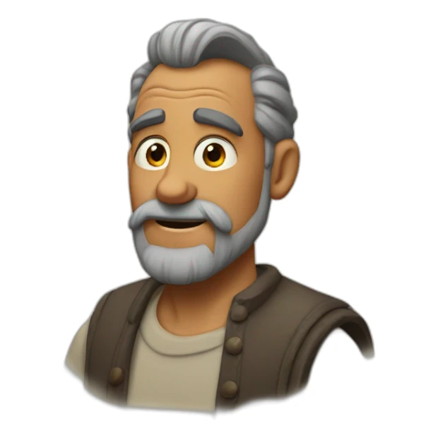 Senior pixar con barba sticker