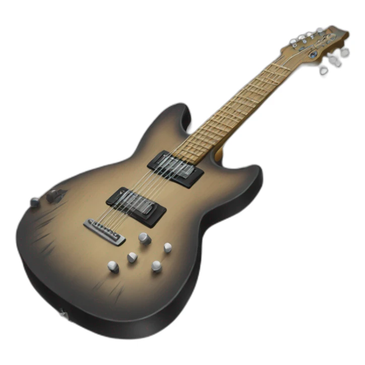 wolf guitar sticker