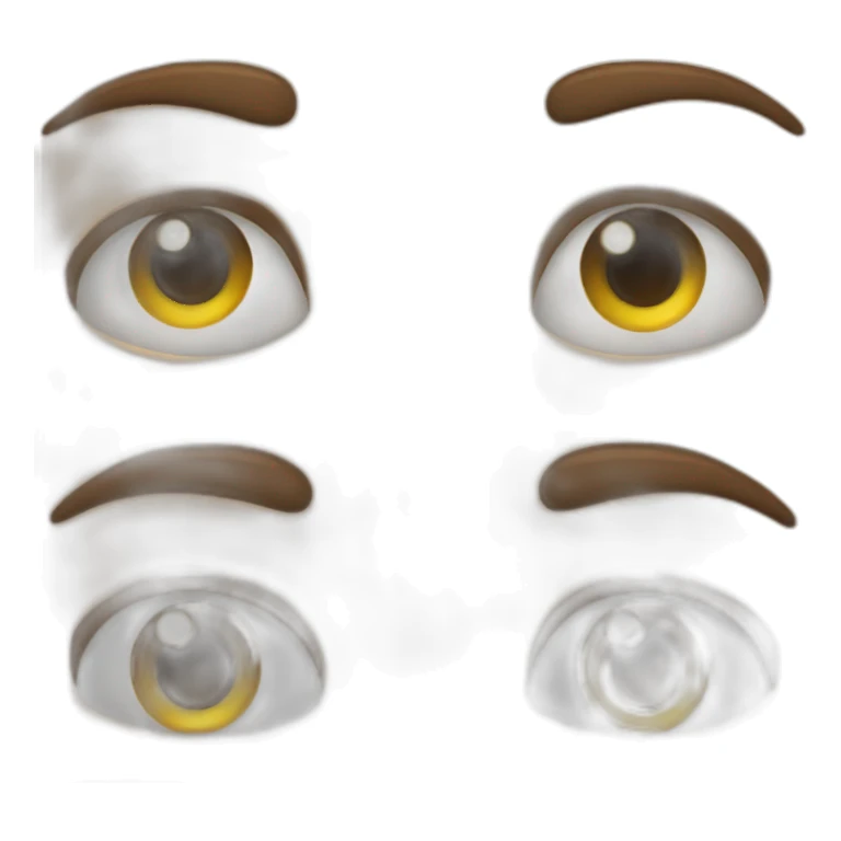 Squinted eyes sticker