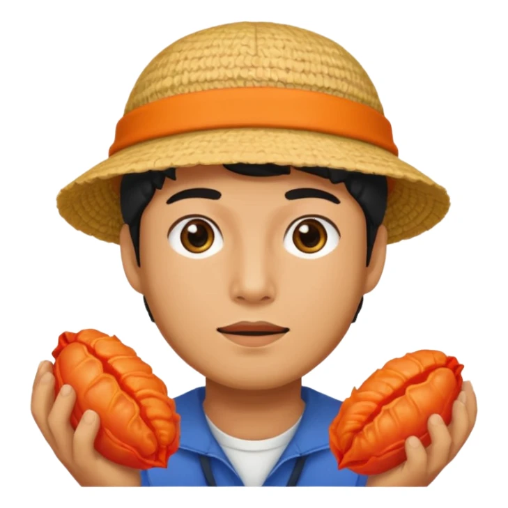 Kimchi hat man sticker