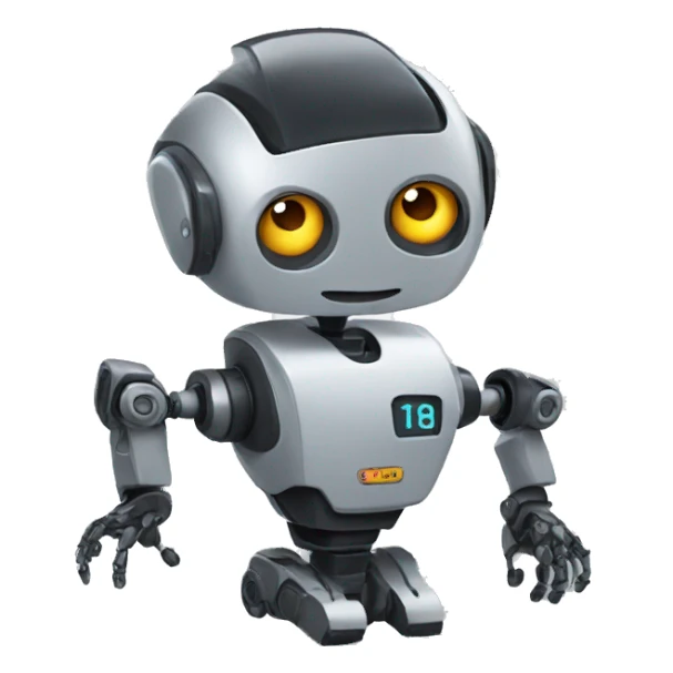 a robot is a teacher sticker