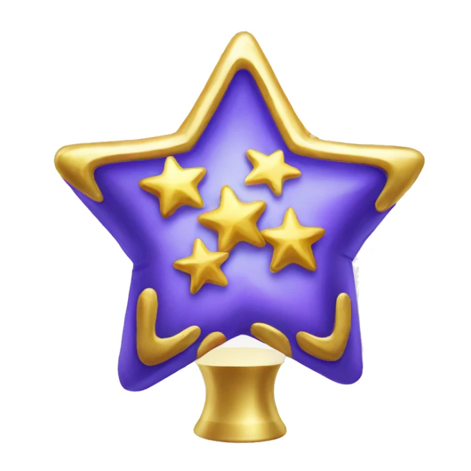 gold star topper for free sticker
