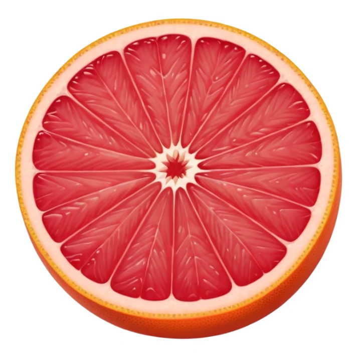 grapefuit with a slice sticker