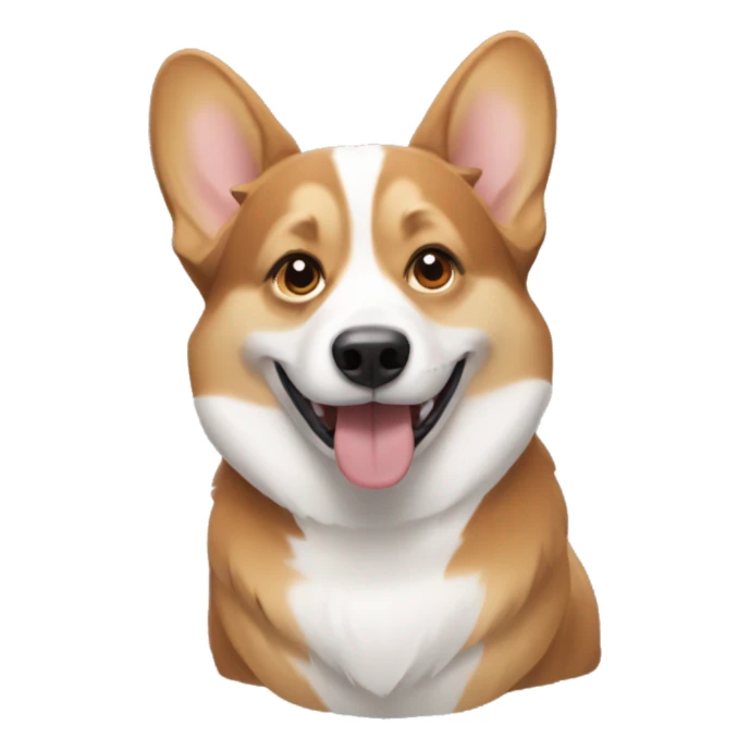 Corgi with husky sticker