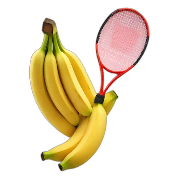 Banana won a tennis tournament sticker