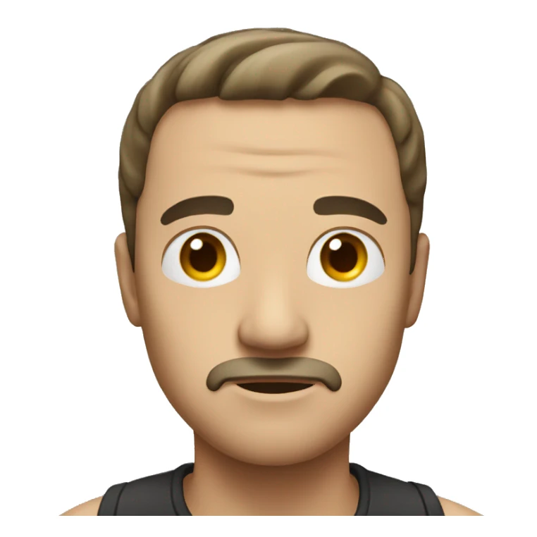 man looking to the right sticker