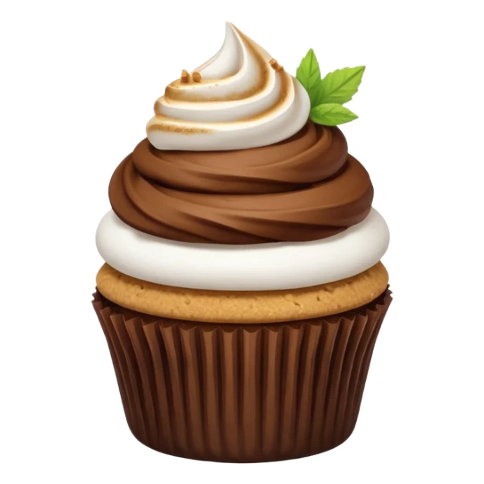 S’mores cupcake sticker