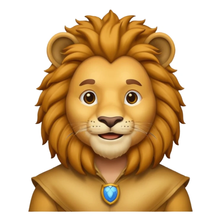 man in lion  costume  sticker