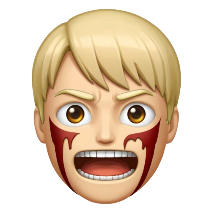 сделай эмодзи в стиле Атака Титанов sticker