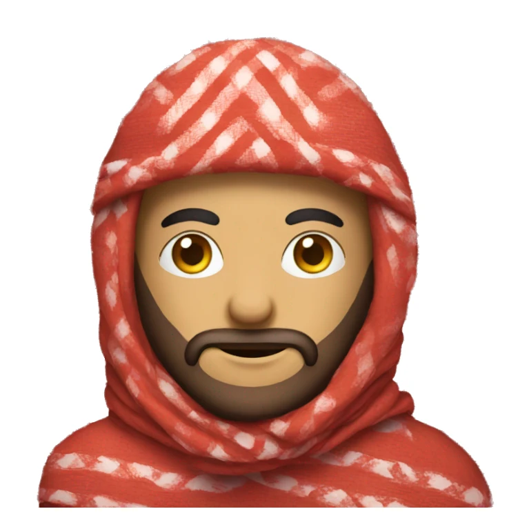 Red Keffiyeh man sticker