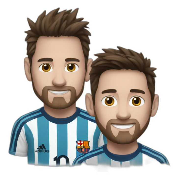 cat and messi sticker