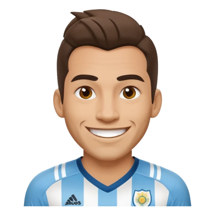 Lobo usando camisa da Argentina  sticker