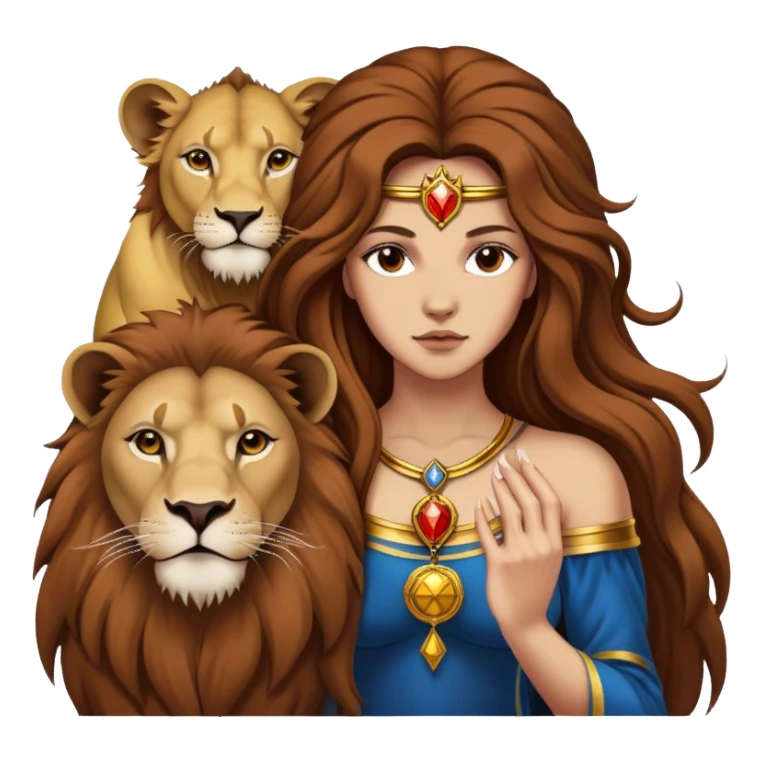 The strength tarot card sticker