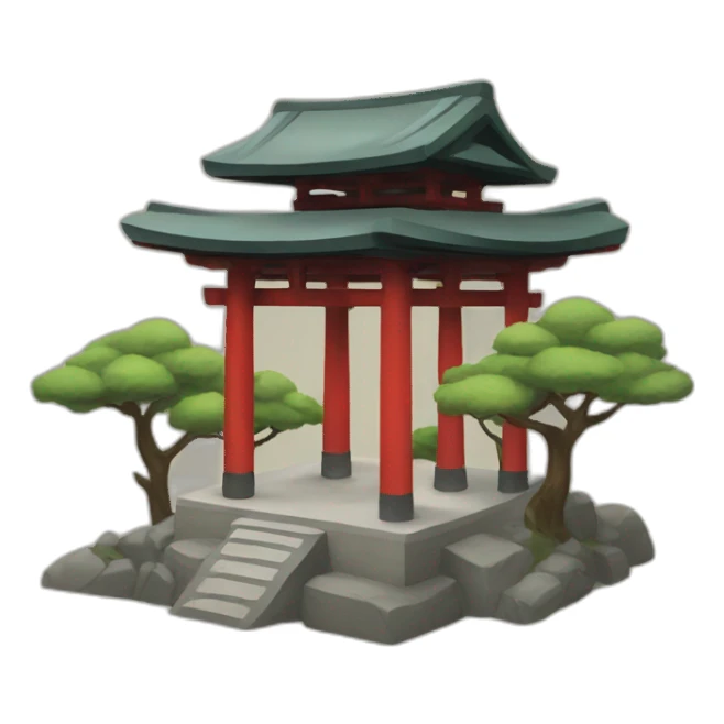 Shinto shrine sticker