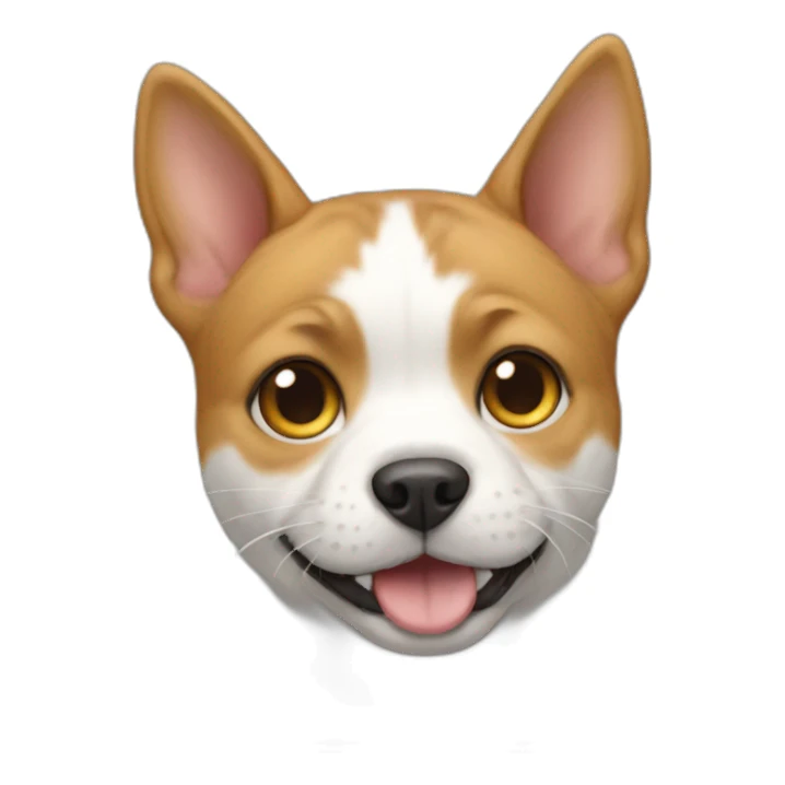 dog on the cat sticker