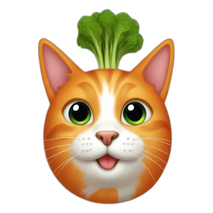 Cat carrot sticker
