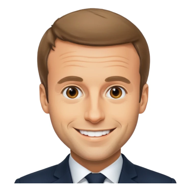 Un emojin de Emmanuel Macron  sticker