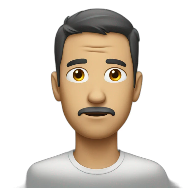 homme triste sticker