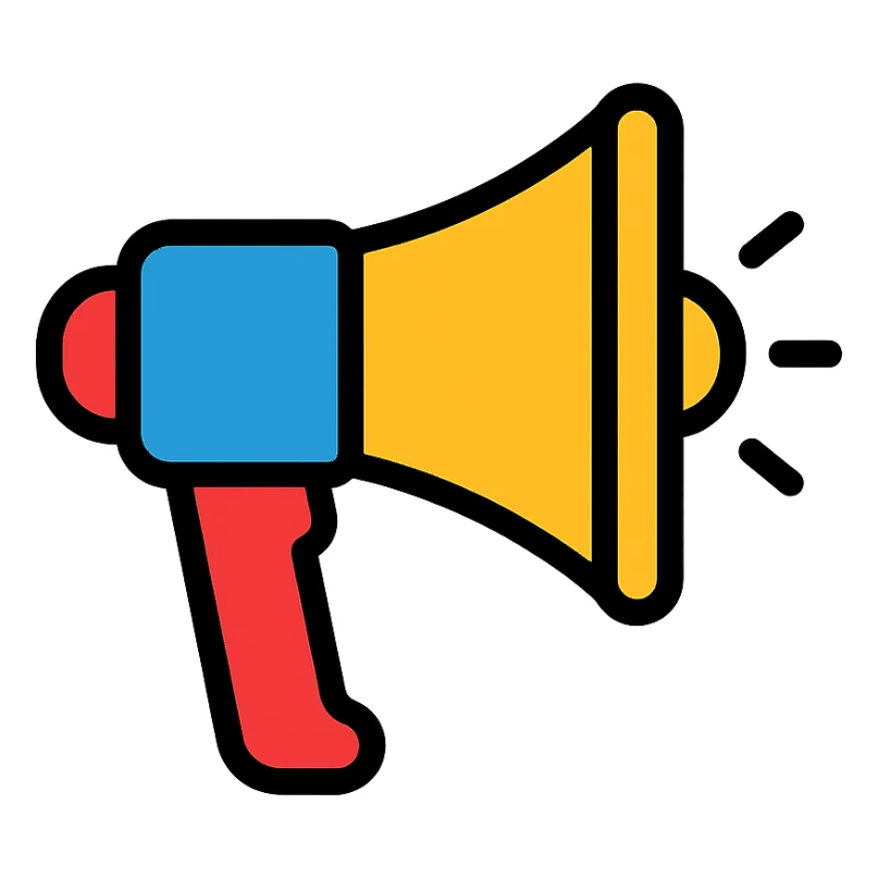 megaphone sticker