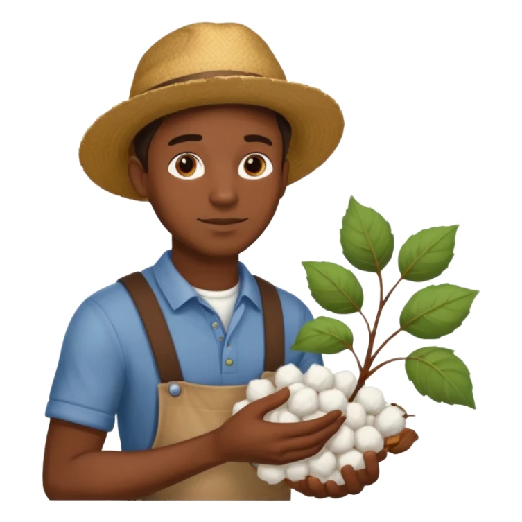 black man picking cotton  sticker