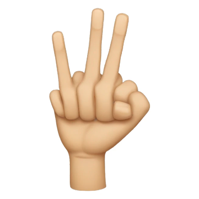 middlefinger-crossed-ringfinger sticker