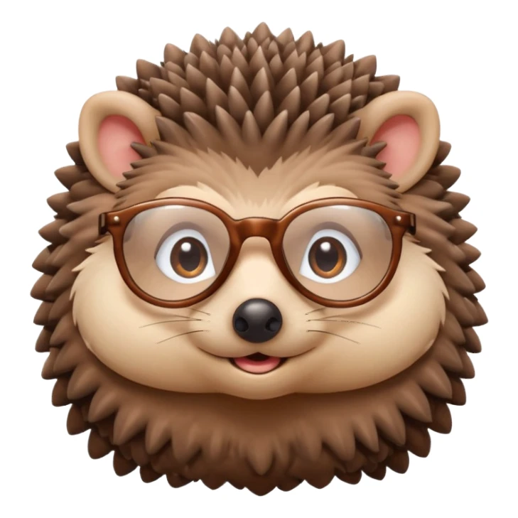 a cute hedgehog with glasses




















 sticker