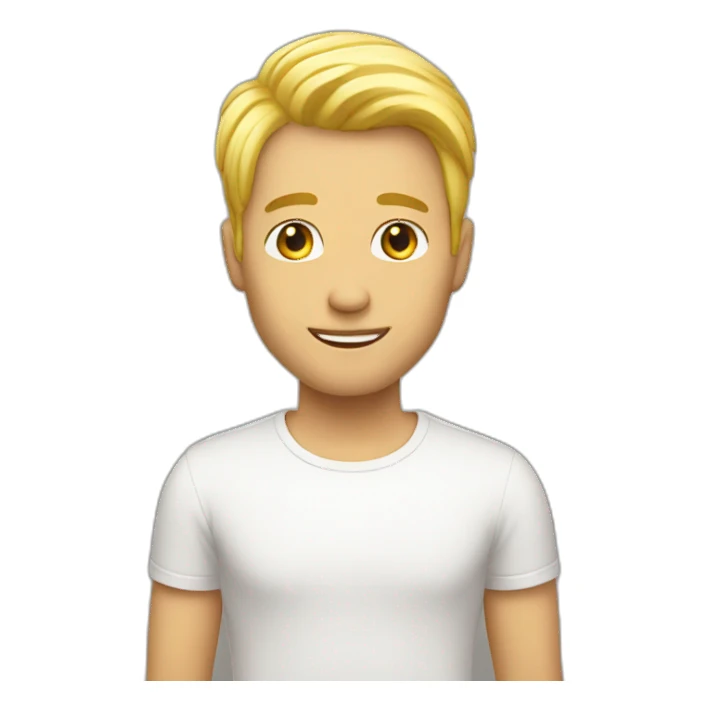 Homme blond gay sticker
