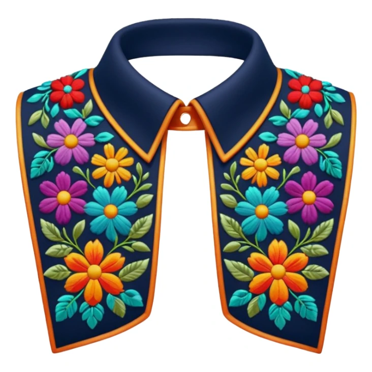 decorative colorful shirt collar sticker