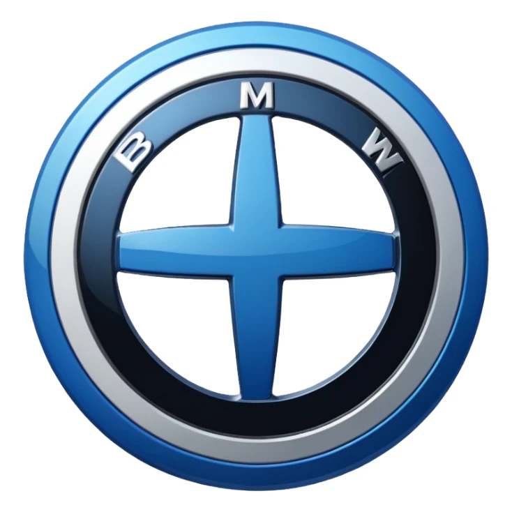 A BMW LOGO sticker