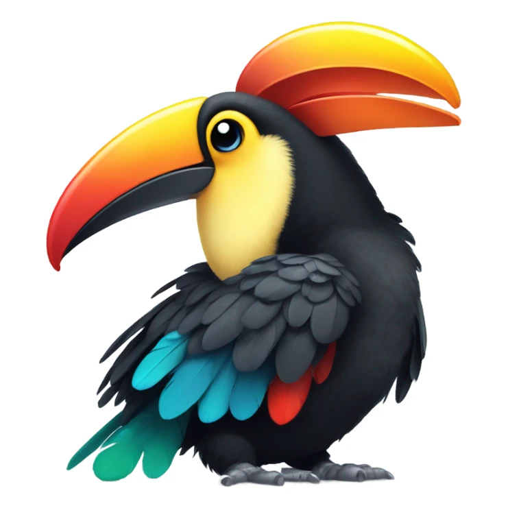Cute pretty happy baby tucano  sticker