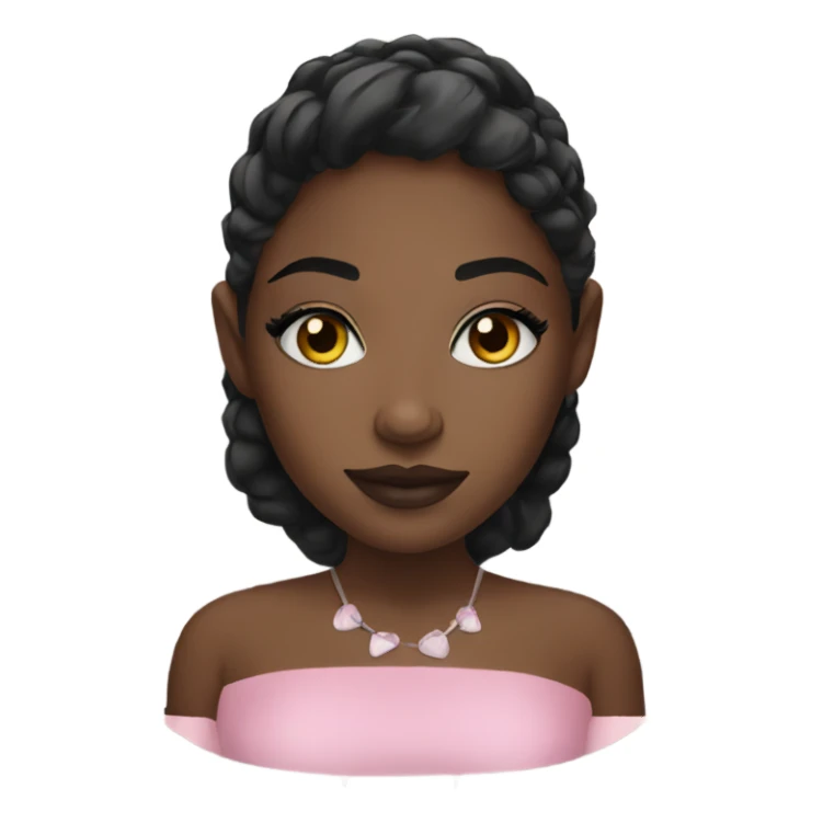 Black girl makeup  sticker