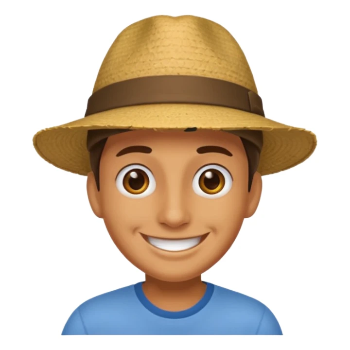 cangaceiro with happy face sticker