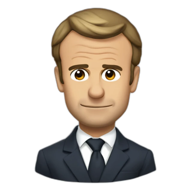 Emmanuel macron qui fume sticker