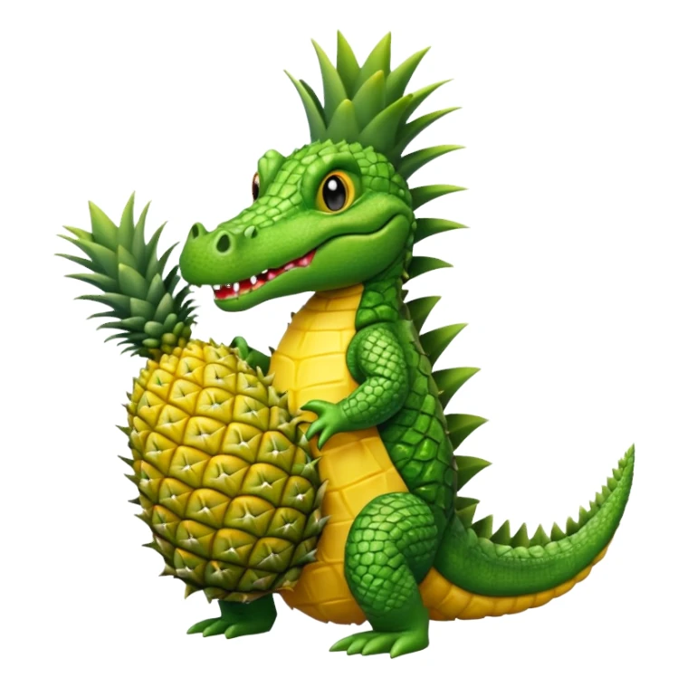 crocodile whole bodypineapple sticker