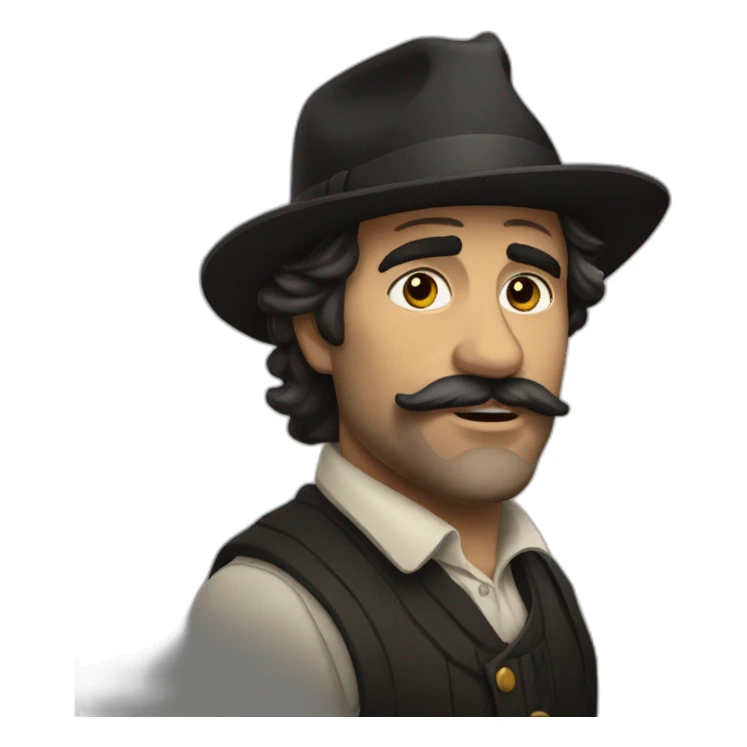 Berger catalan noir sticker