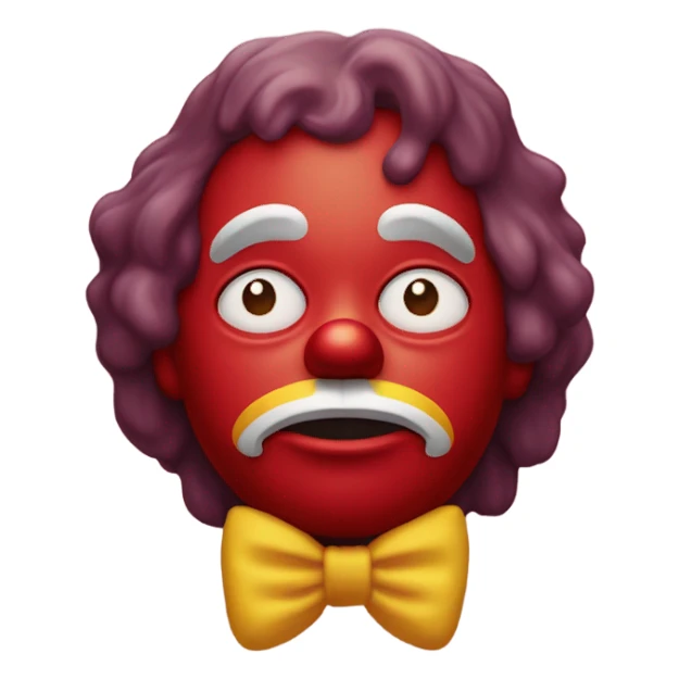 ronald mcdonald sad sticker
