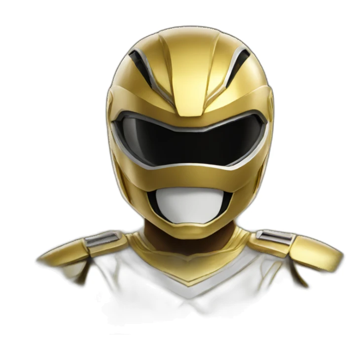 Gold power ranger sticker